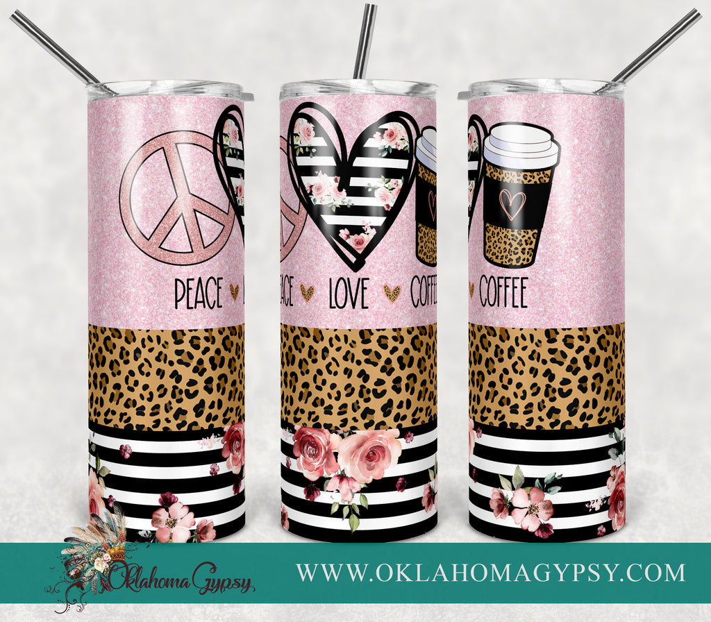 Peace Love Coffee Digital File Wraps