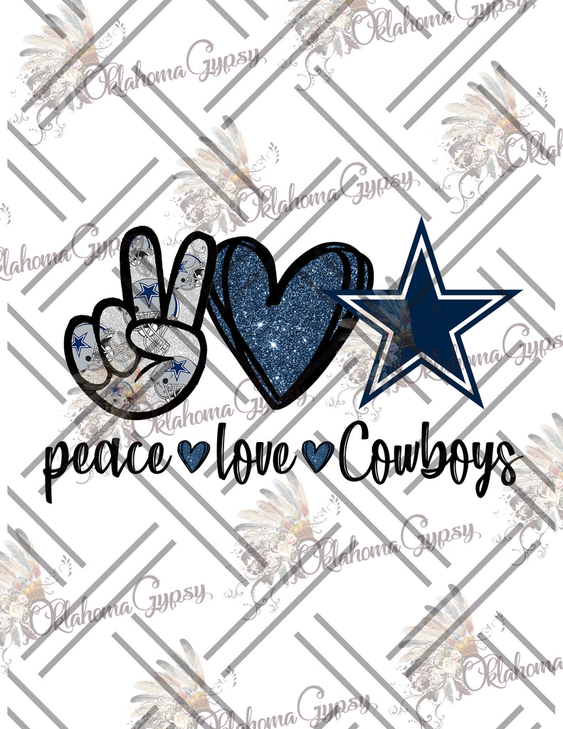 Peace Love Cowboys Digital File