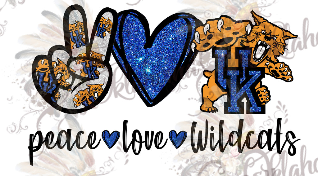 Peace Love Wildcats Digital File