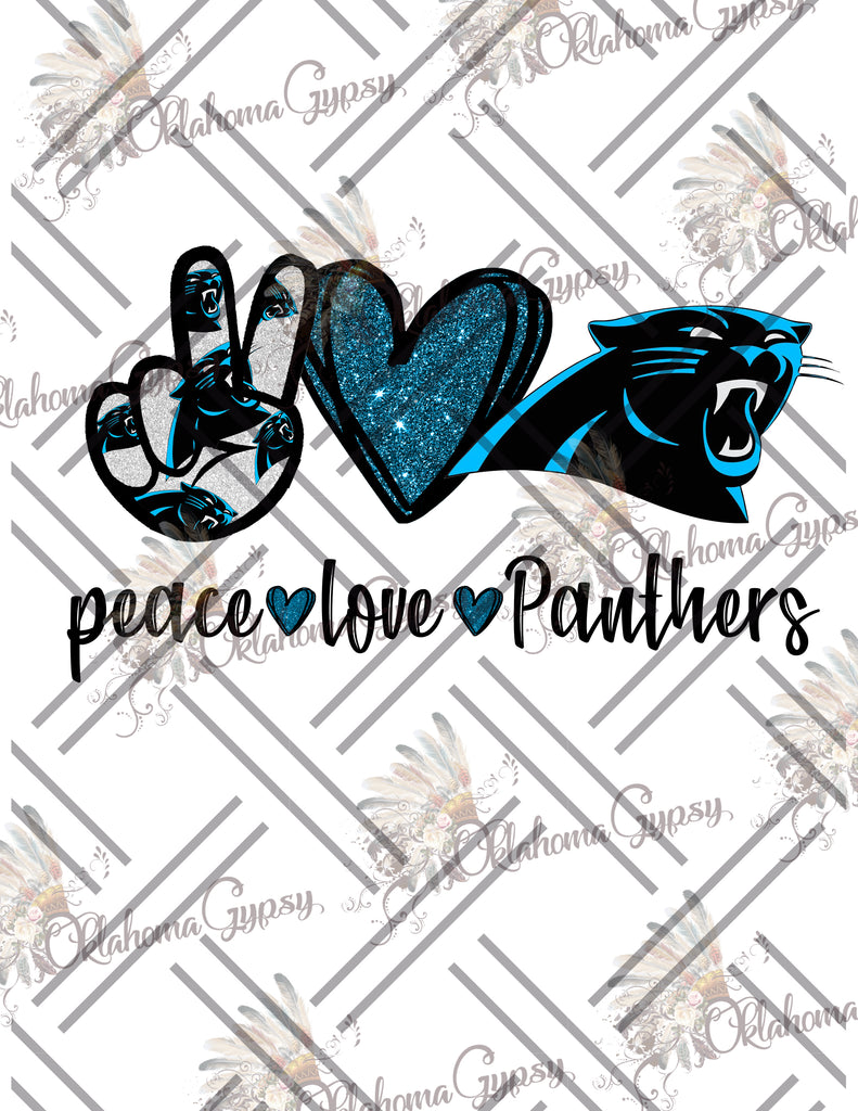 Peace Love Panthers Digital File