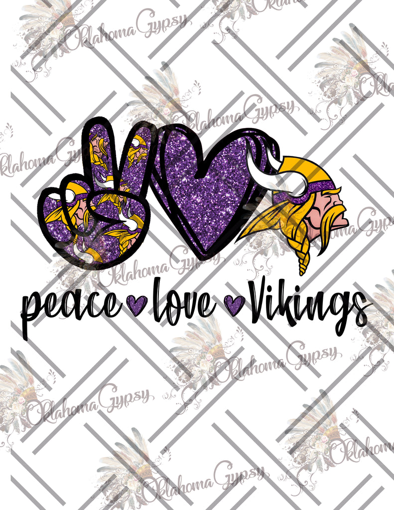 Peace Love Vikings Digital File