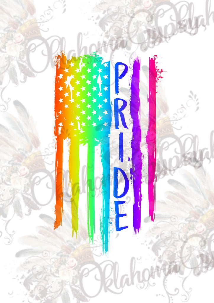 Gay Pride Rainbow Flag Digital File