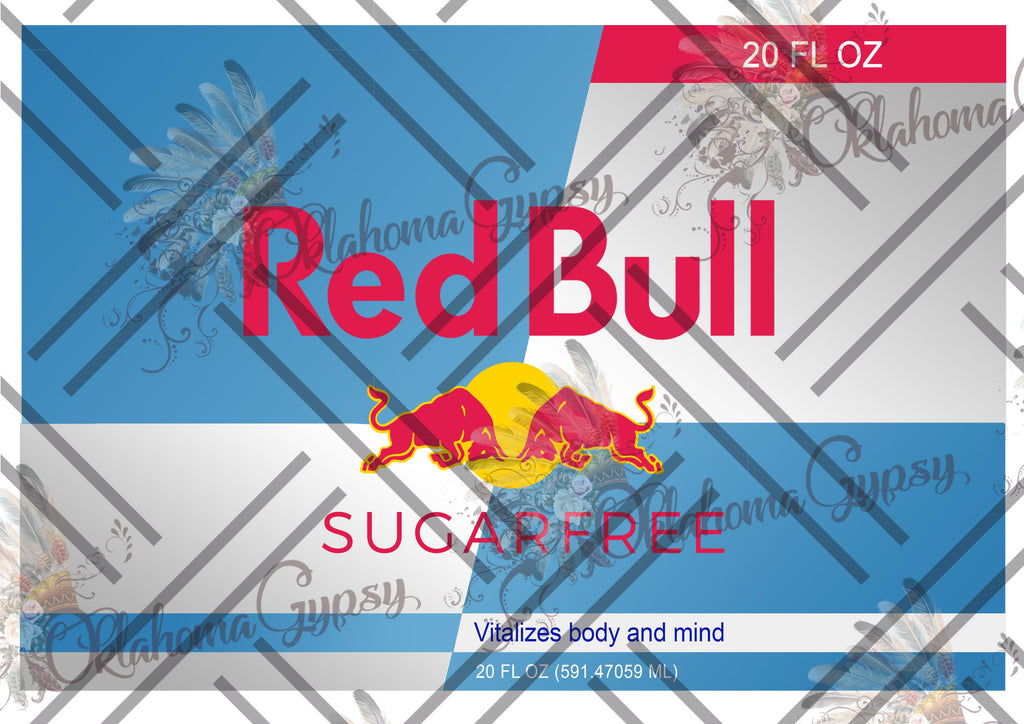 Sugarfree Red Bull Energy Inspired Digital File