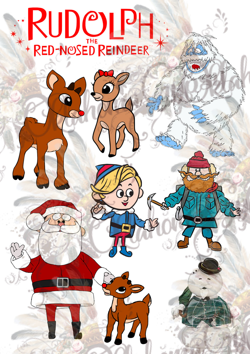 Rudolph The Red Nose Reindeer Inspired Digital File – Oklahoma Gypsy ...