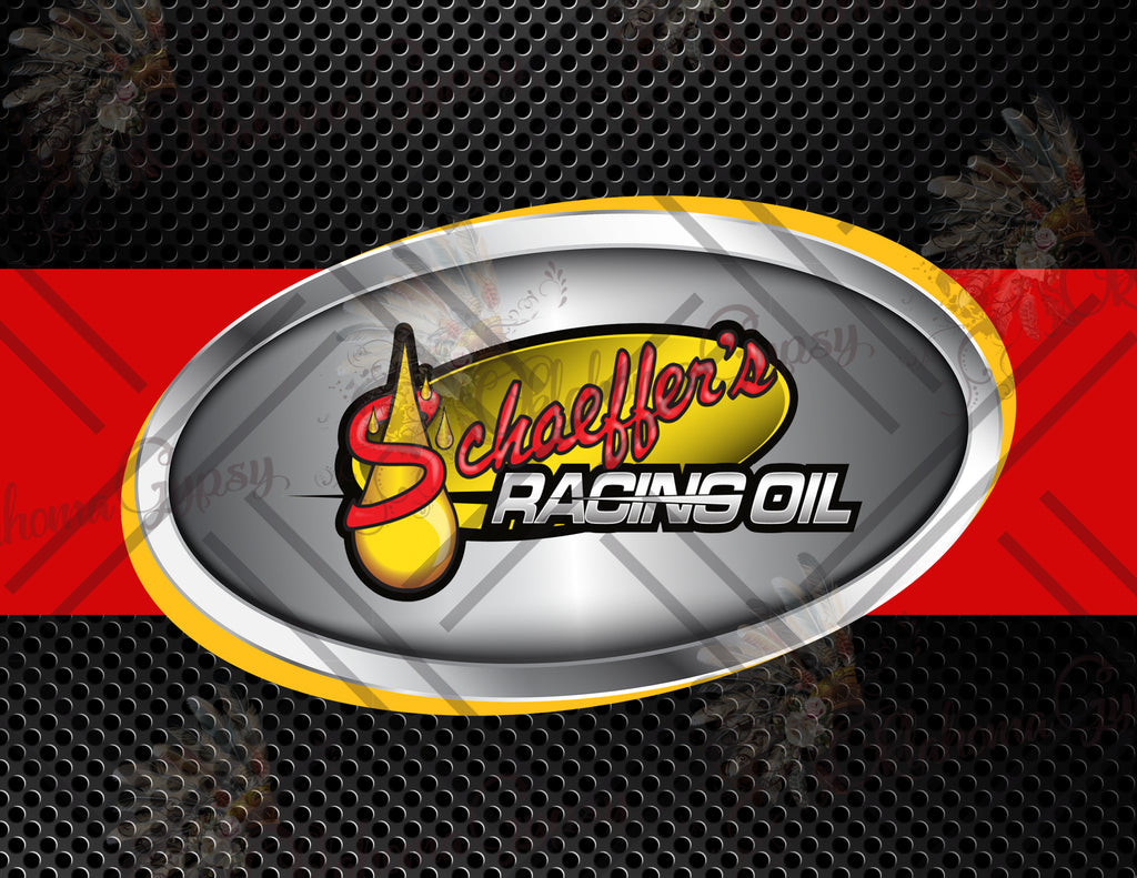 Schaeffer's Racing Oil Label Digital File
