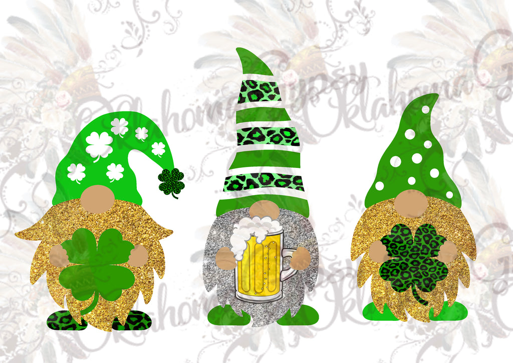 St. Patrick's Day Gnomes Digital File