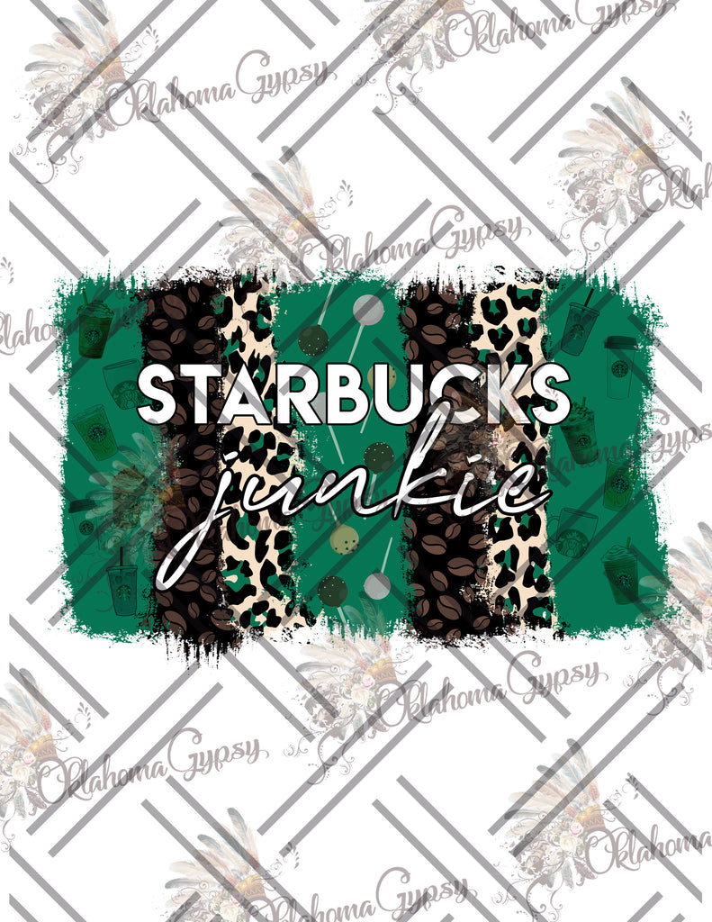 Starbucks Junkie Inspired Digital File