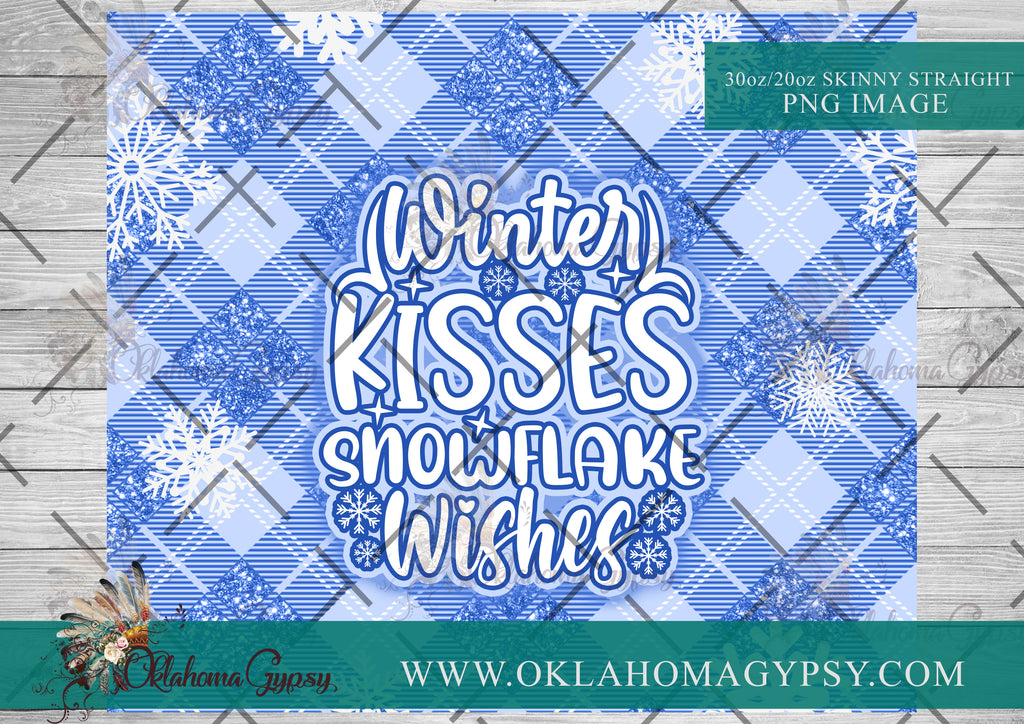 Winter Wishes & Snowflake Kisses Digital File Wraps