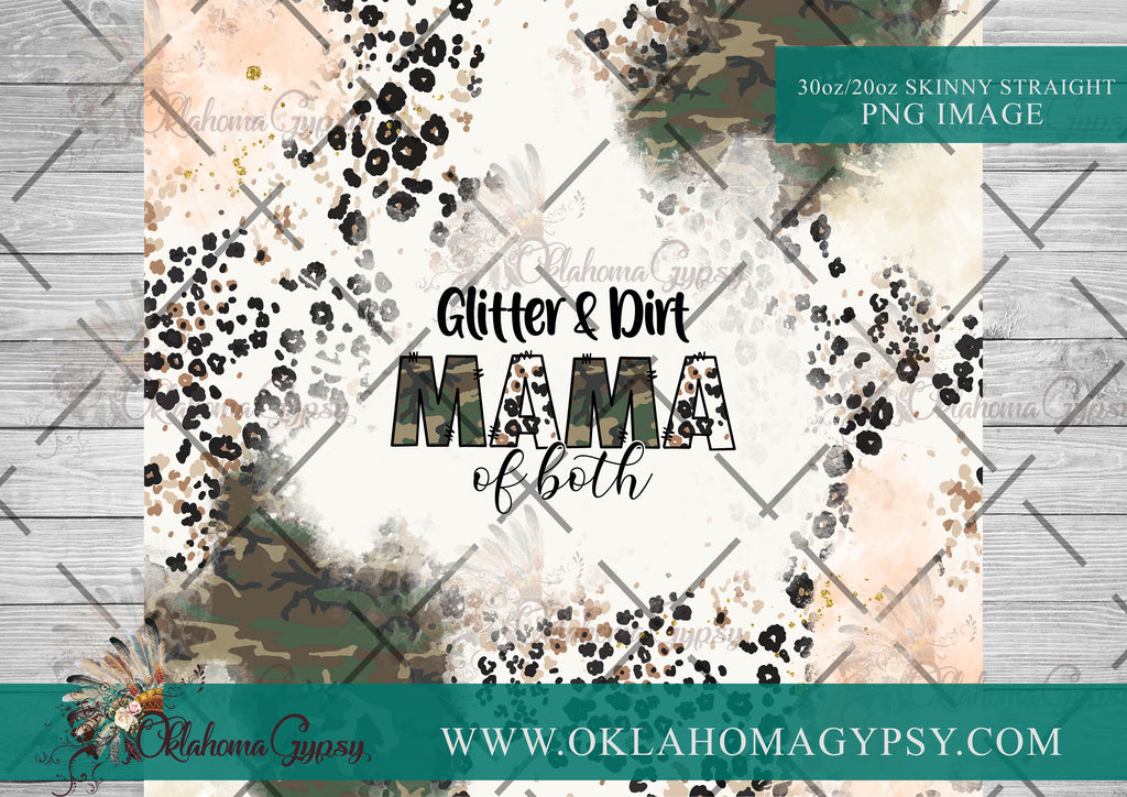 Glitter & Dirt MAMA Of Both Digital File Wraps