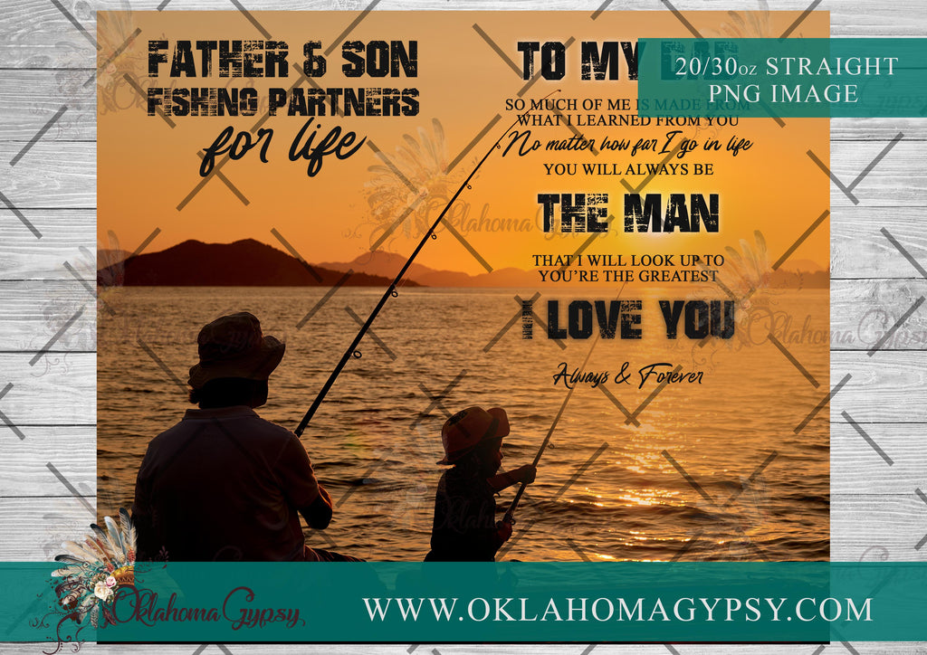 To My Son Fishing Digital File