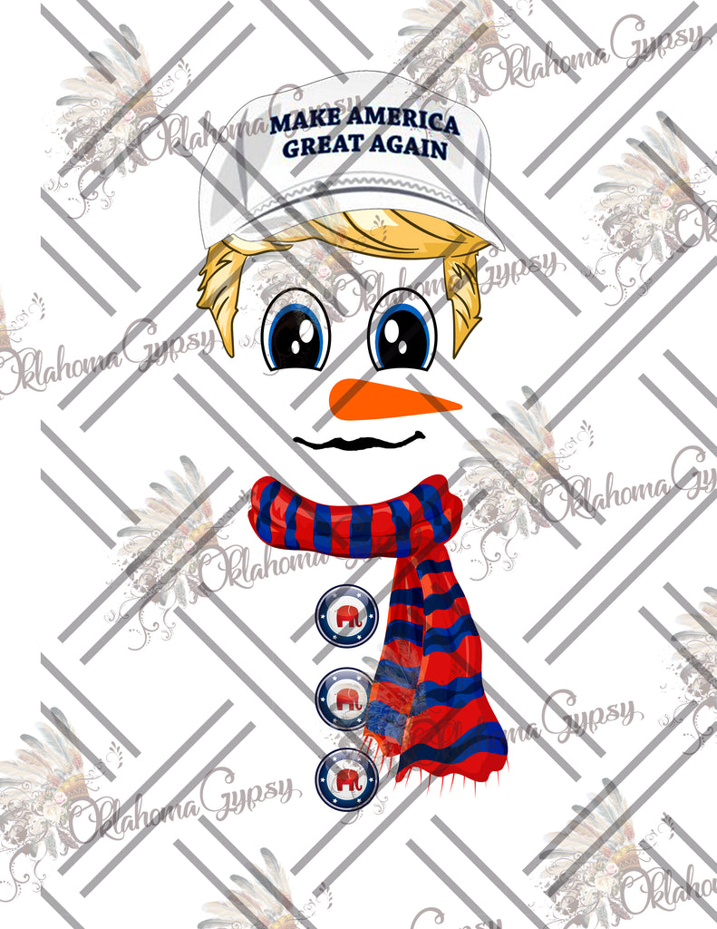 Trump Snowman Digital File