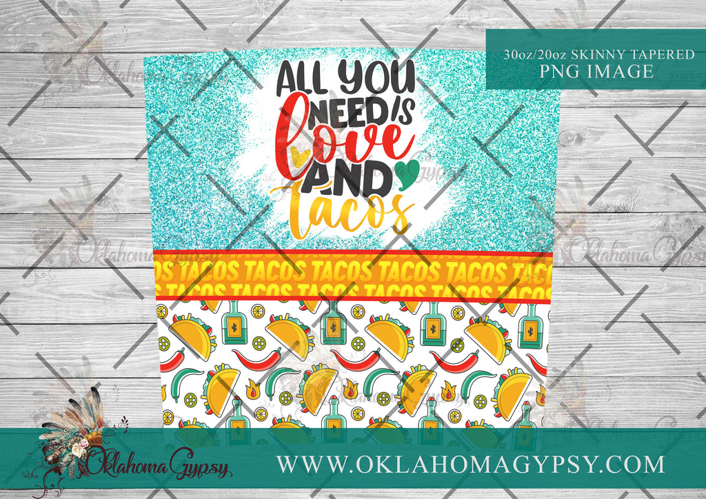 All You Need Is Love & Tacos Digital File Wraps