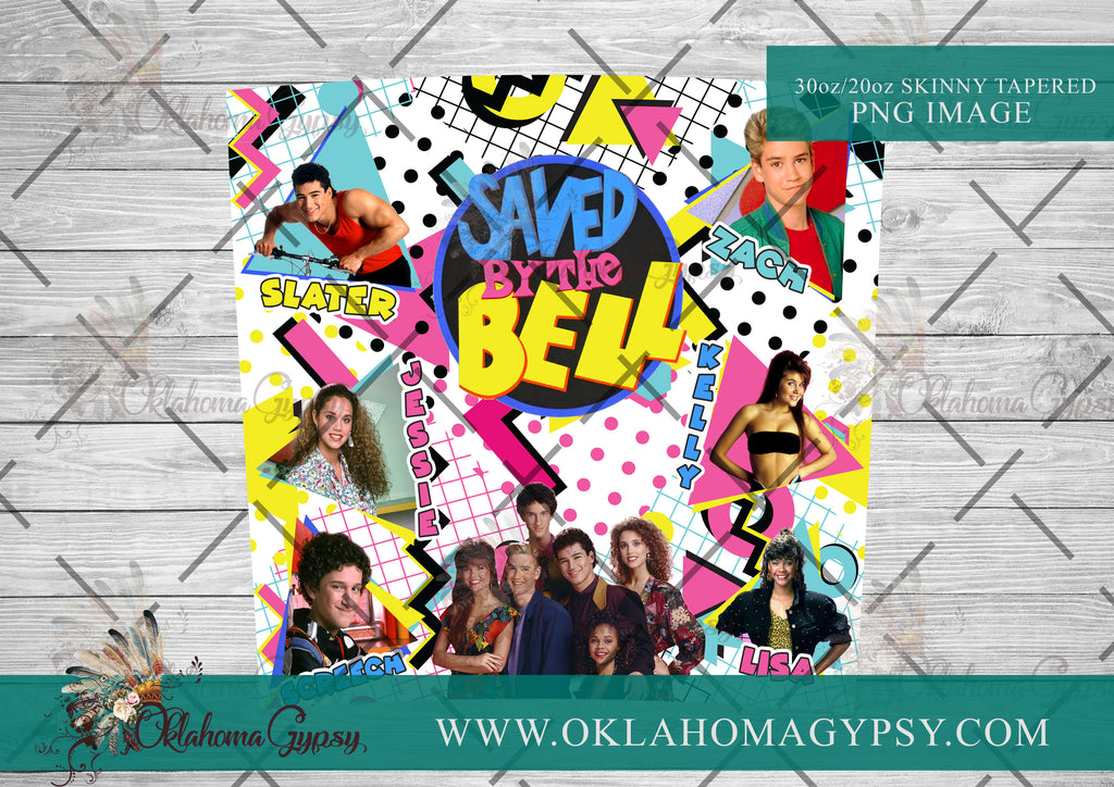 Saved By The Bell Inspired Digital File Wraps