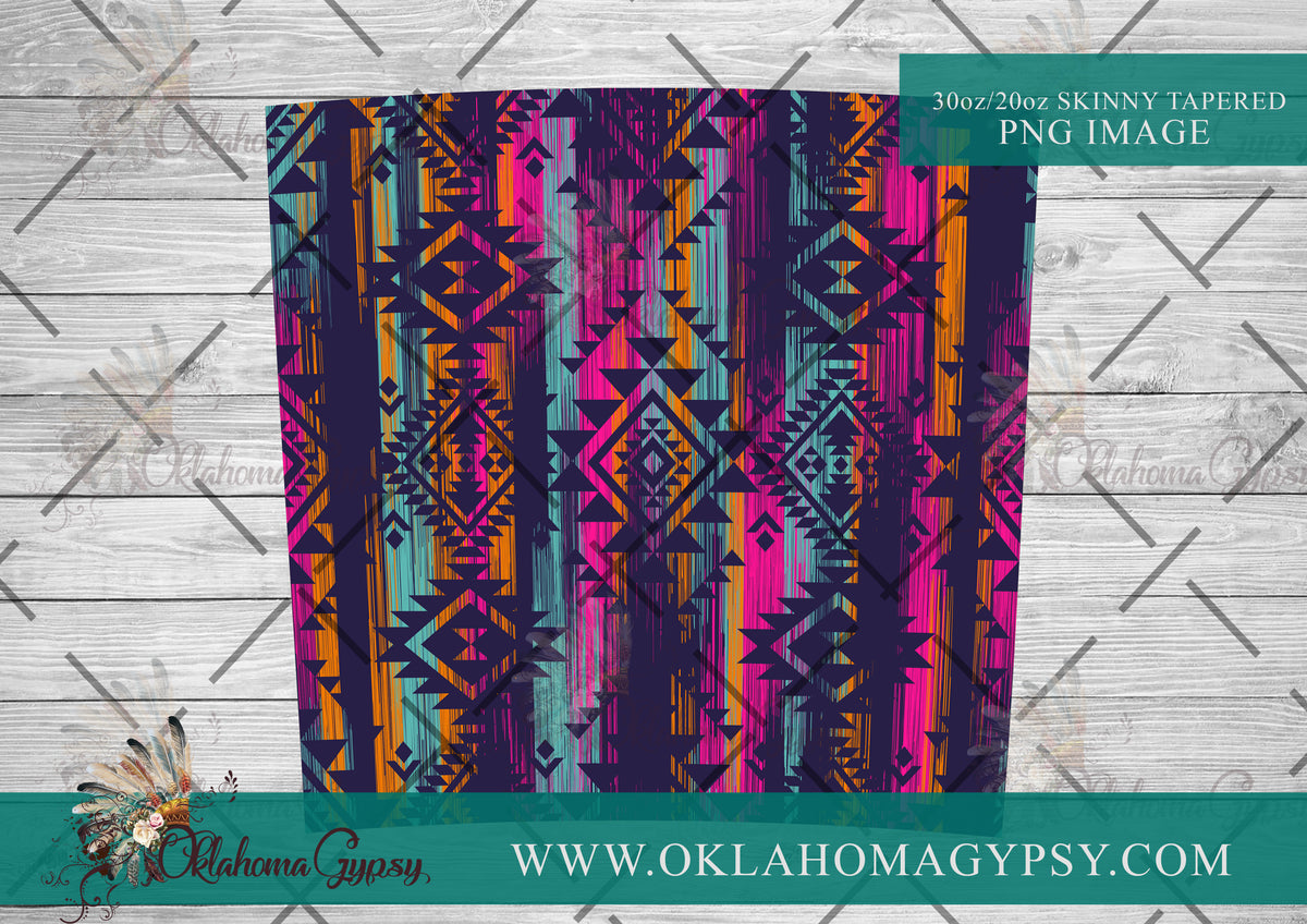 Dark Aztec Pattern Digital File Wraps – Oklahoma Gypsy Designs