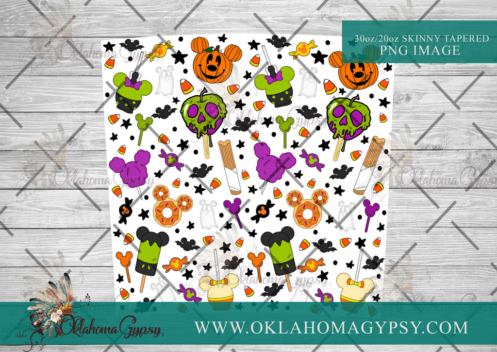 Not So Scary Halloween Candy Digital File Wraps