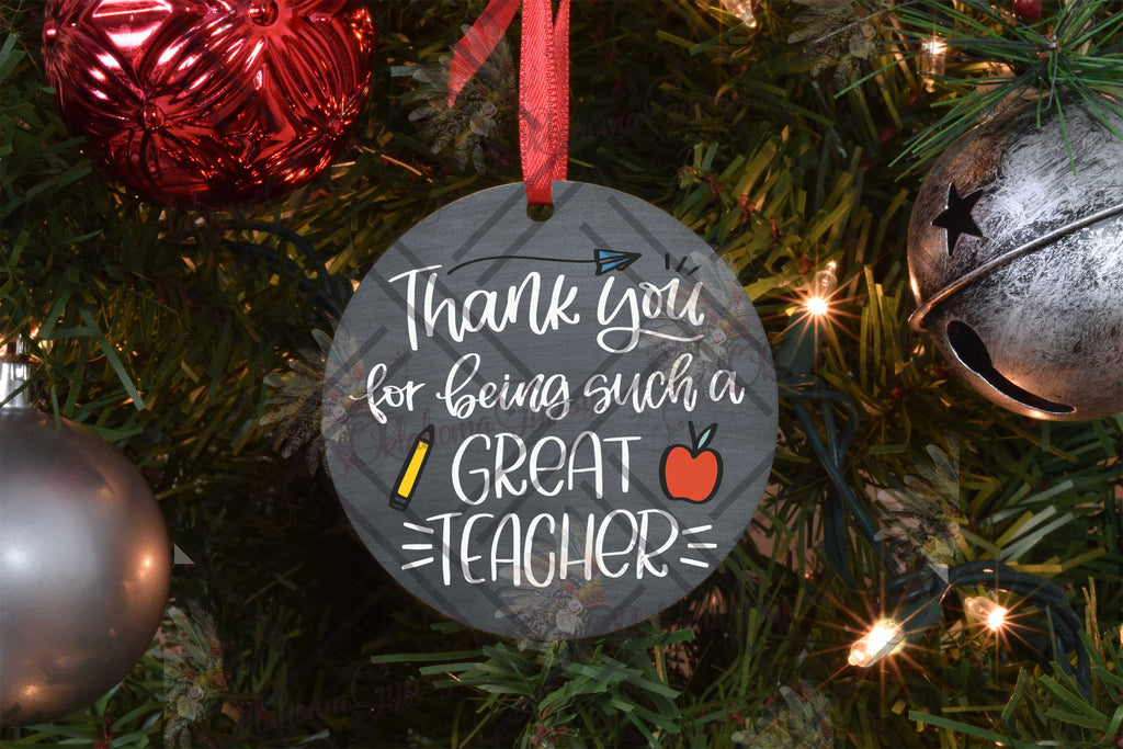 2021 Teacher Christmas Ornaments Digital File