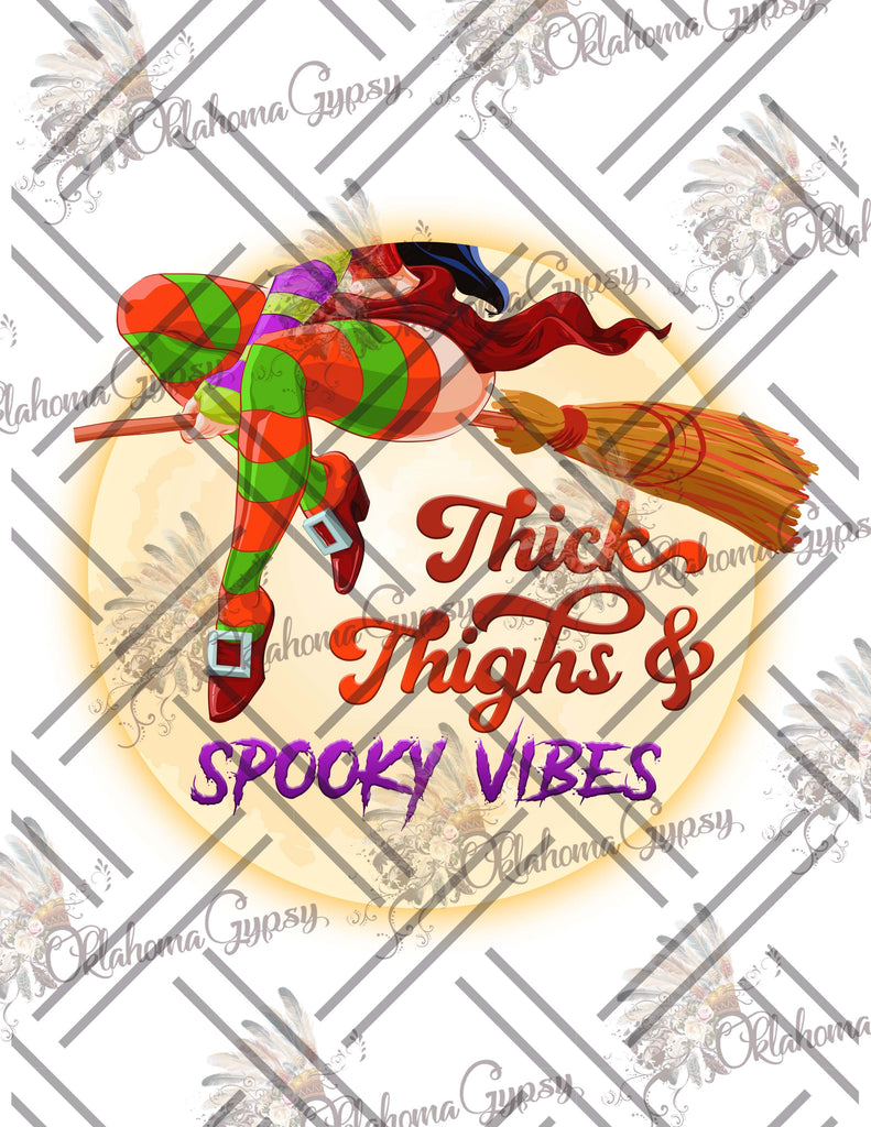 Thick Thighs & Spooky Vibes Digital File