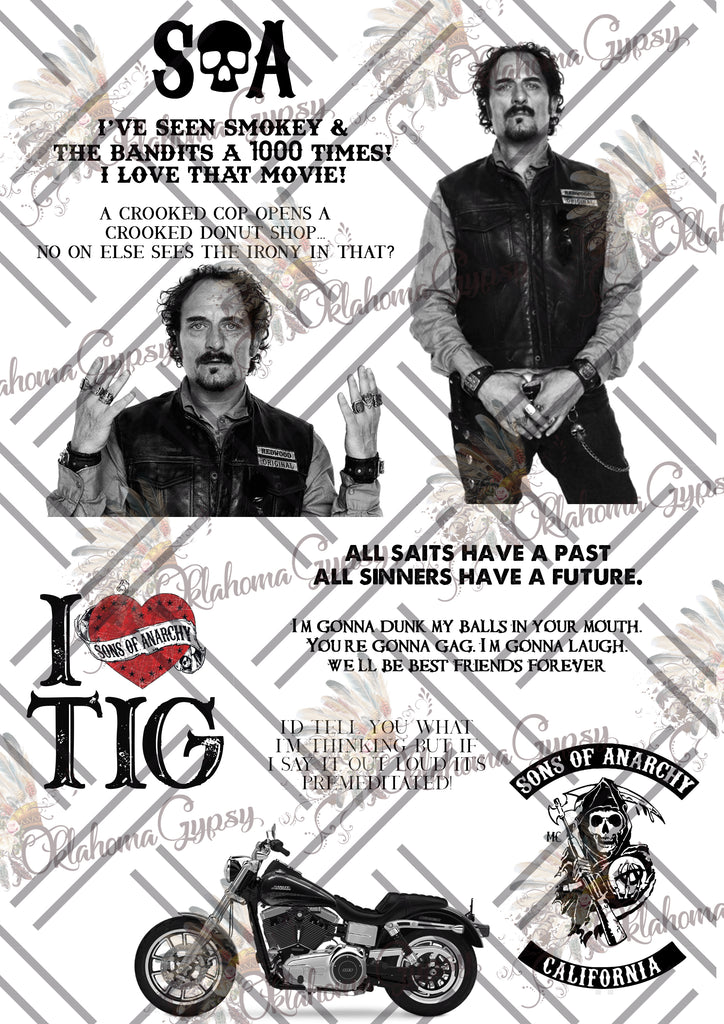Sons of Anarchy - Tig Inspired Digital File