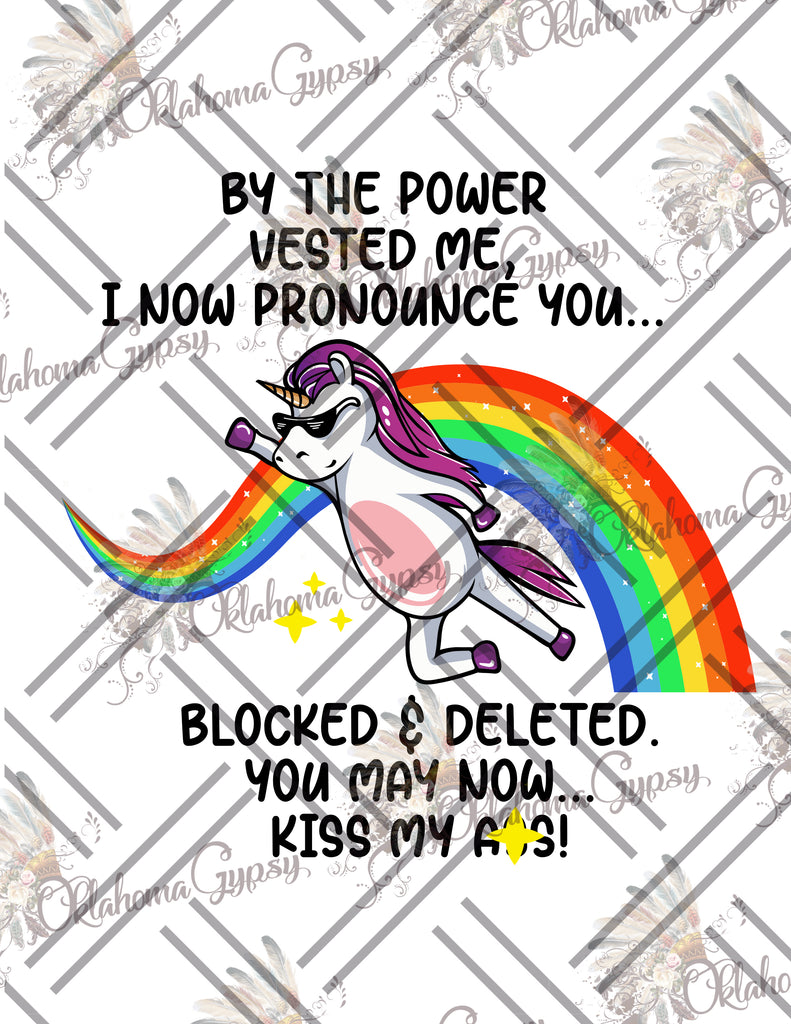 Unicorn I Now Pronounce You Blocked & Deleted Digital File